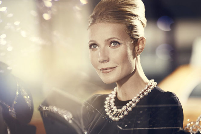 Gwyneth Paltrow as Audrey Hepburn for MaxFactor