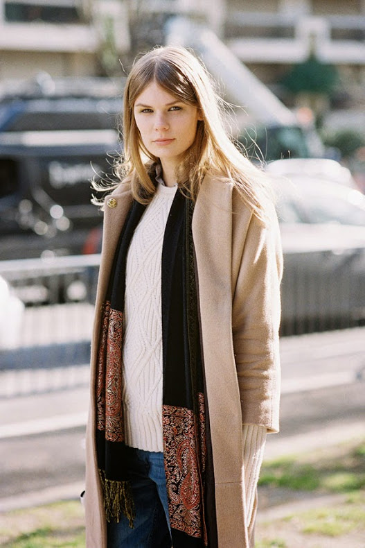 Beige Sweater street style